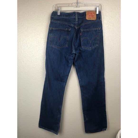 Y2k 2003 Levi's Mens 501 501XX Classic Straight Button Fly Denim Jeans 31x36 - Picture 6 of 11